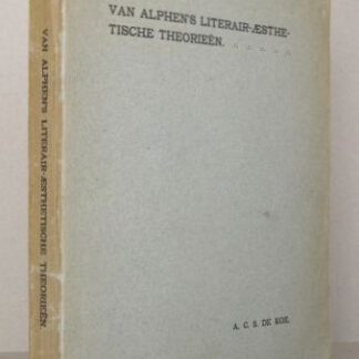 Van Alphen's literair-aesthetische theorieën