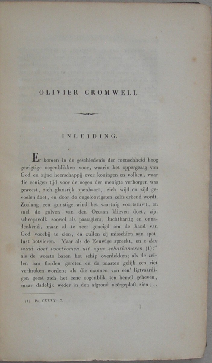 Olivier Cromwell, protector der Engelsche Republiek; of een groot maar miskend man in zijn eer hersteld. Een historisch onderzoek (...). Uit het Fransch en Engelsch vertaald door J. Oudijk van Putten. In twee deelen. Met portret van Cromwell. - Afbeelding 4