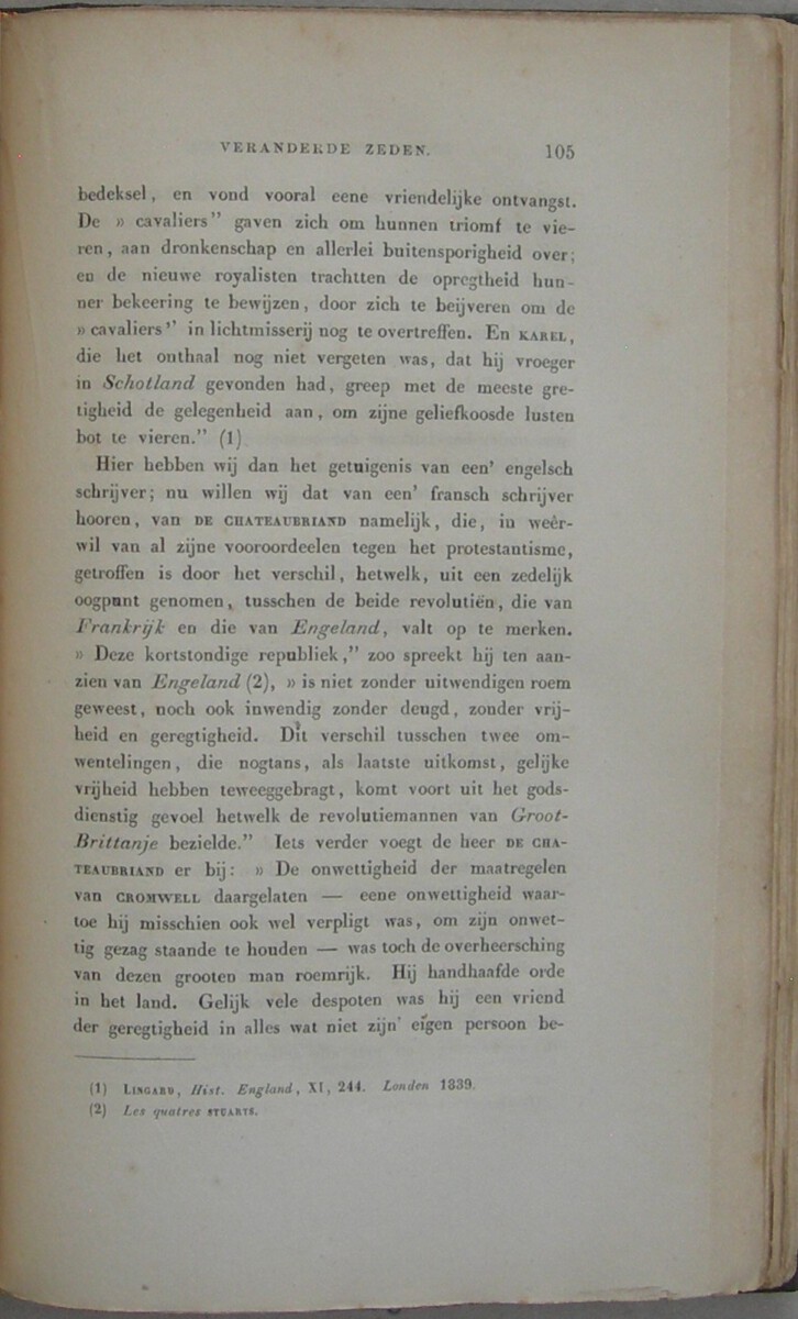 Olivier Cromwell, protector der Engelsche Republiek; of een groot maar miskend man in zijn eer hersteld. Een historisch onderzoek (...). Uit het Fransch en Engelsch vertaald door J. Oudijk van Putten. In twee deelen. Met portret van Cromwell. - Afbeelding 8