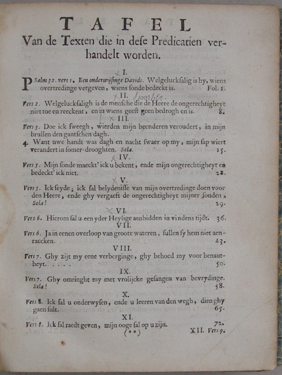Waere Boetvaerdigheyt; Voor gestelt in verscheyden, Soo Boet als Bededags Predicatien, Over den XXXII. Psal. Jes. I. Hebr. XII. En andere uytgelesene Texten. - Afbeelding 3