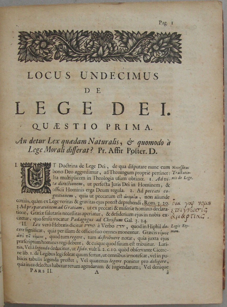 Institutio Theologiae Elencticae, In Qua Status Controversiae Perspicue exponitur, Praecipua Orthodoxorum Argumenta proponuntur, & vindicantur, & Fontes Solutionum aperiuntur (...) Pars Secunda. - Afbeelding 6