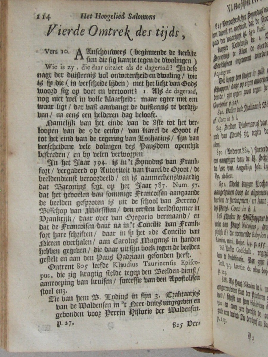 Het Hoogelied van Salomo. Kortelyk verklaard door den Hoog-geleerden en Eerwaardigen Heer Nicolaus Lydius (...) Onlangs in rijm nagevolgd; en nu vermeerdert met eenige aanteekeningen, en een Aanhangsel, bevattende een verklaring van eenige Profetien, als het Lied van Moses: Deut. XXXII. en Exod. XV, en eenige Psalmen, mitsgaders een betooging van den Profetischen sin van het Hooglied en Deut. XXXII, door Johannes d'Outrein. - Afbeelding 10