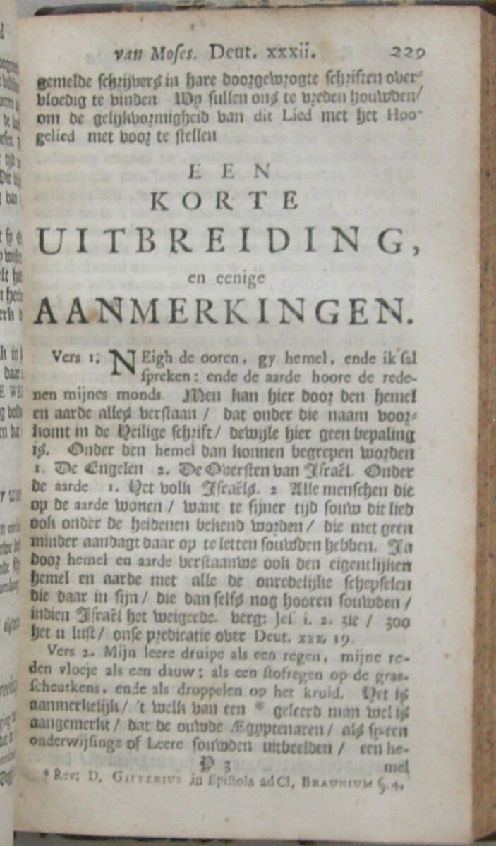 Het Hoogelied van Salomo. Kortelyk verklaard door den Hoog-geleerden en Eerwaardigen Heer Nicolaus Lydius (...) Onlangs in rijm nagevolgd; en nu vermeerdert met eenige aanteekeningen, en een Aanhangsel, bevattende een verklaring van eenige Profetien, als het Lied van Moses: Deut. XXXII. en Exod. XV, en eenige Psalmen, mitsgaders een betooging van den Profetischen sin van het Hooglied en Deut. XXXII, door Johannes d'Outrein. - Afbeelding 11