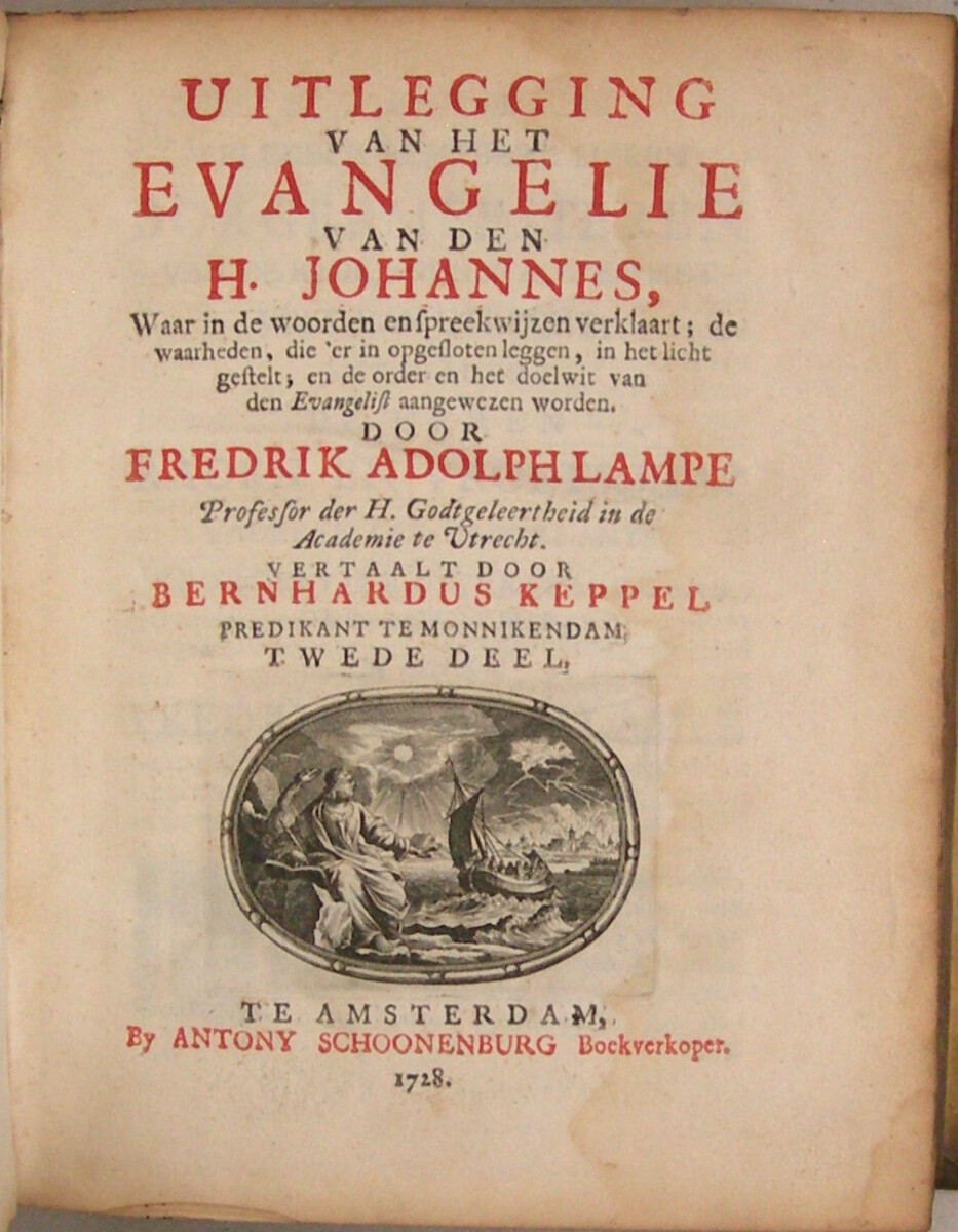 Uitlegging van het Evangelie van den H. Johannes, Waar in de woorden en spreekwyzen verklaart, de waarheden, die er in opgesloten leggen, in het licht gestelt, en de order en het doelwit van den Evangelist aangewezen worden. Vertaalt door Dirk Smout. Deel 1 en 2 (van 3). - Afbeelding 8