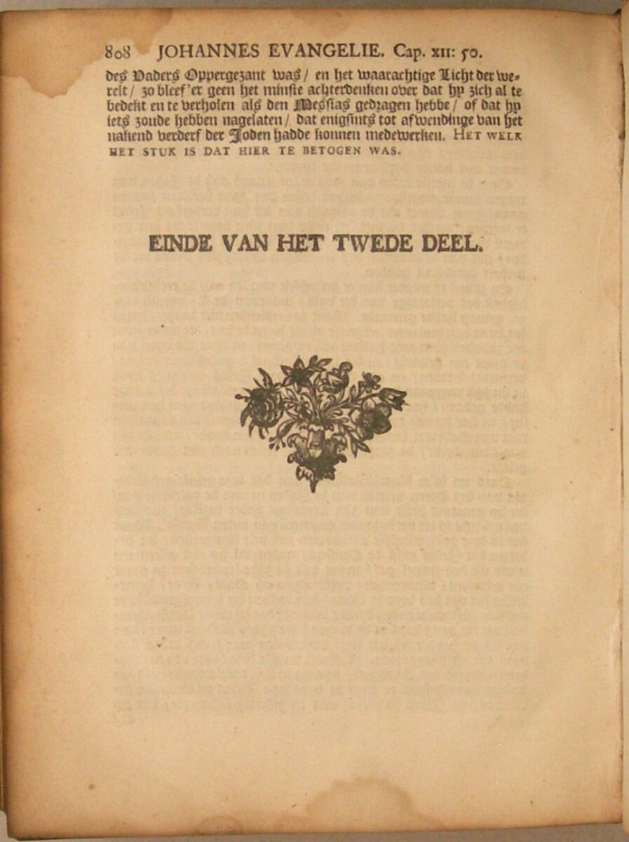 Uitlegging van het Evangelie van den H. Johannes, Waar in de woorden en spreekwyzen verklaart, de waarheden, die er in opgesloten leggen, in het licht gestelt, en de order en het doelwit van den Evangelist aangewezen worden. Vertaalt door Dirk Smout. Deel 1 en 2 (van 3). - Afbeelding 13