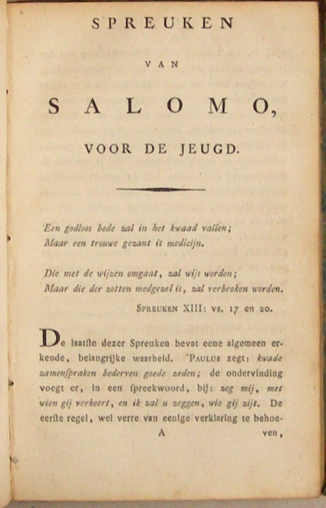 Spreuken van Salamo voor de jeugd. Deel 1 en 2. - Afbeelding 6