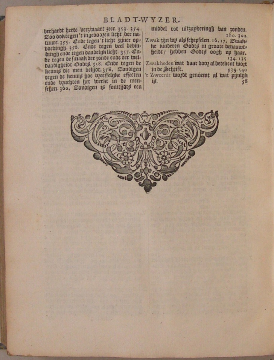Opera, Ofte alle de Theologische Werken, Meest betreffende de Praktijke der Godtzaligheidt, en den Wandel van een Christen, in de plichten nevens Godt en zijne Even-naasten: Van den zeer Geleerden Thomas Goodwin. Uyt het Engels getrouwelijk vertaelt en van Nieus overzien Door Mr. Jacobus Koelman (...) Met twee nodige Registers verzien. Noit soo by malkanderen gedrukt. - Afbeelding 12