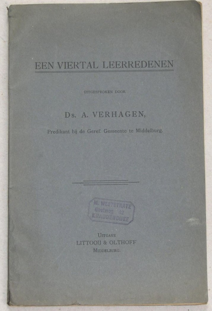 Een viertal leerredenen