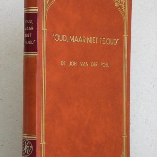 Oud, maar niet te oud. Bundel overdenkingen, meditaties, brieven, gelegenheidspredikaties, o.a. afscheidspredikatie te Hardinxveld-Giessendam, intrede in Ede en de herdenkingsdienst bij zijn veertig-jarige ambtsbediening, met de gehouden toespraken en de herdenkingsdienst gehouden met de schoolkinderen.