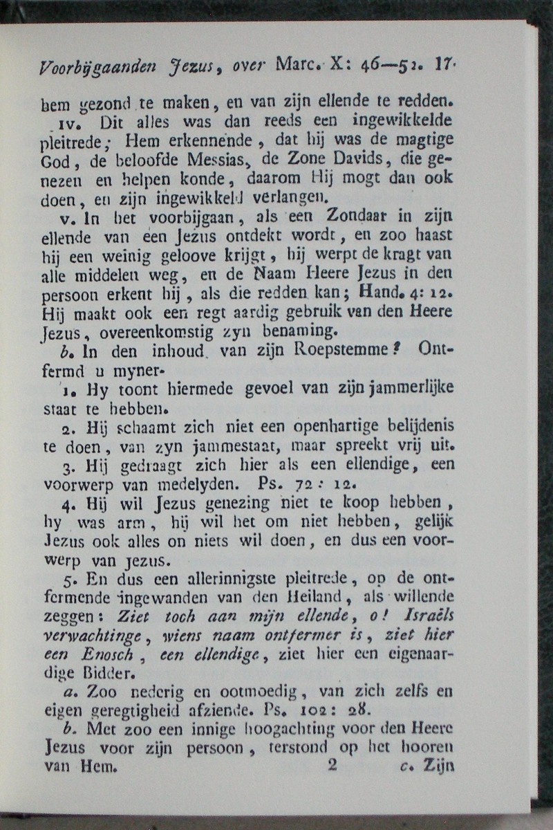 God en Christus, Verheerlijkt, in de Ontferminge over de Ellendigen des Volks, in een achttal van Leerredenen, benevens een zoo Schriftuurlijke als Gemoedelijke Verhandeling over de Magt der Duisternis. Tweede Druk. - Afbeelding 3
