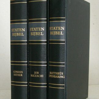 BIJBEL, dat is de ganse Heilige Schrift, (...) Naar de uitgave van de weduwe van Paulus Aertsz. van Ravesteyn te Amsterdam, anno 1657. Tweede druk. Statenbijbel met kanttekeningen.