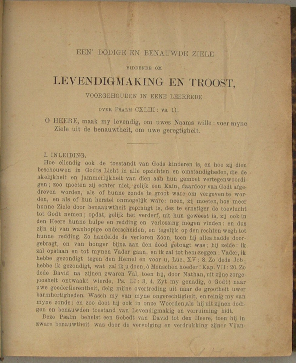 Verzameling van leerredenen, waar in vertoont wordt uit verscheide texten De Afgezakte Kranke en kwynende staat der Geloovigen, voornamentlyk in dezen Tydt, tot Overtuiginge en Beschaminge over hunne Ongestalte (...) Nieuwe en onveranderde Uitgave. Onder toezigt en met eene Voorrede van P. Deetman, Predikant te 's Grevelduin Capelle. - Afbeelding 4