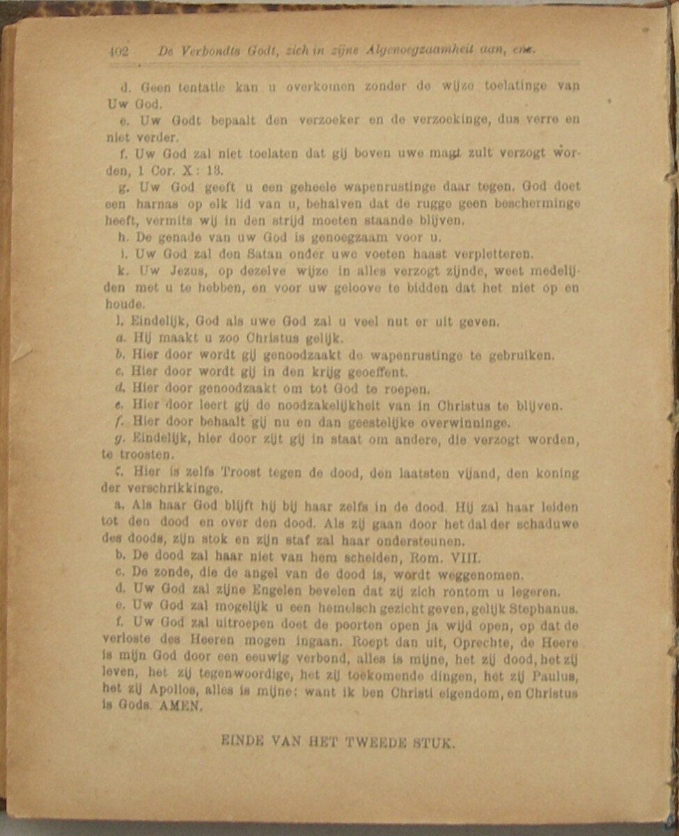 Verzameling van leerredenen, waar in vertoont wordt uit verscheide texten De Afgezakte Kranke en kwynende staat der Geloovigen, voornamentlyk in dezen Tydt, tot Overtuiginge en Beschaminge over hunne Ongestalte (...) Nieuwe en onveranderde Uitgave. Onder toezigt en met eene Voorrede van P. Deetman, Predikant te 's Grevelduin Capelle. - Afbeelding 10