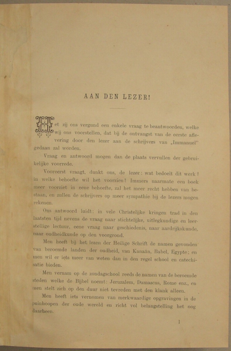 Immanuel. God in den omgang met zijn volk. Vijftig historisch-geografische schetsen uit het oude- en nieuwe verbond. - Afbeelding 3