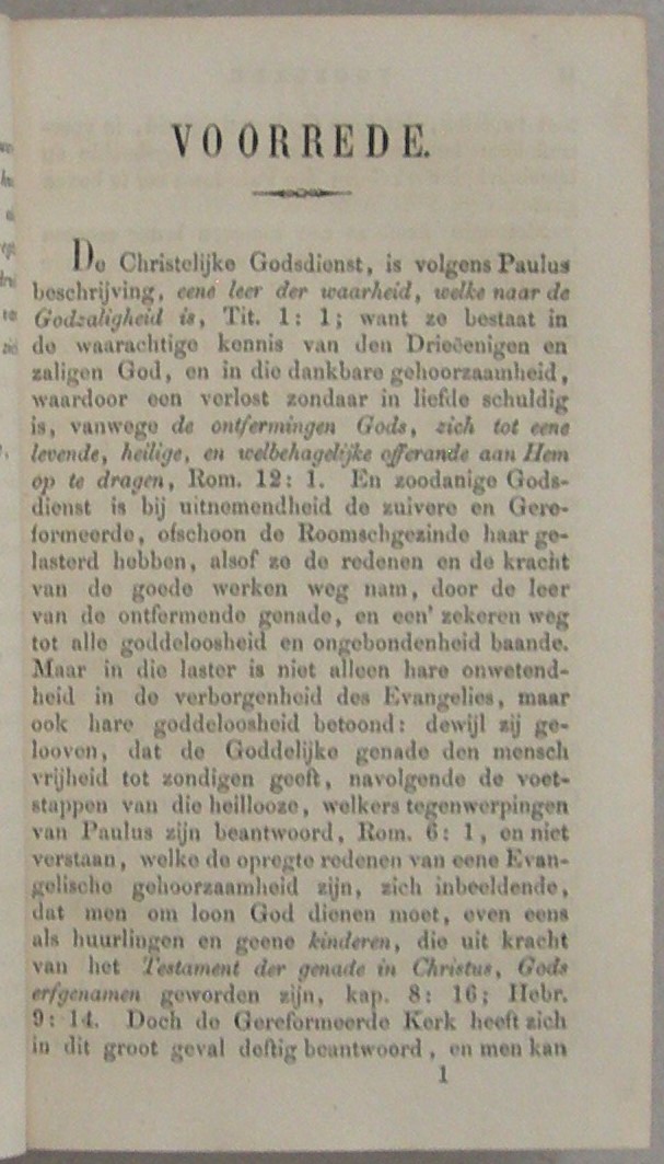 Des zondaars heiligdom, of ontdekking van de heerlijke privilegien, aangeboden aan de boetvaardigen en geloovigen onder het evangelie, In XL predicaties over Rom. VIII:1-15 (...) Uit het engelsch vertaald door Jakobus Koelman (...) Met eene aanprijzende voorrede van (...) M. Leydecker (...) Nieuwe uitgave met een voorwoord door J. Beijer, Predikant te Leeuwarden. - Afbeelding 4