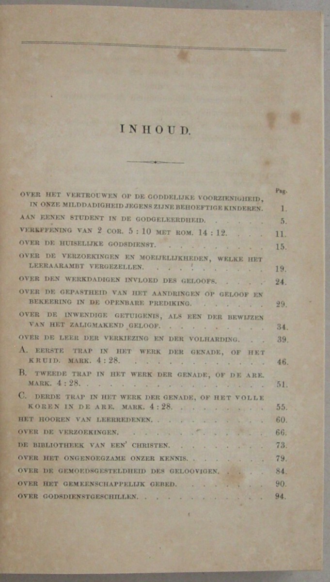 Omicron. Brieven over verschillende onderwerpen. Uit het Engelsch door M.J. Chevallier. WAARBIJ: Nalatenschap. Brieven aan onderscheidene personen en over verschillende onderwerpen, ten vervolge op de Cardiphonia en Omicron. Nieuwe Uitgave. - Afbeelding 3