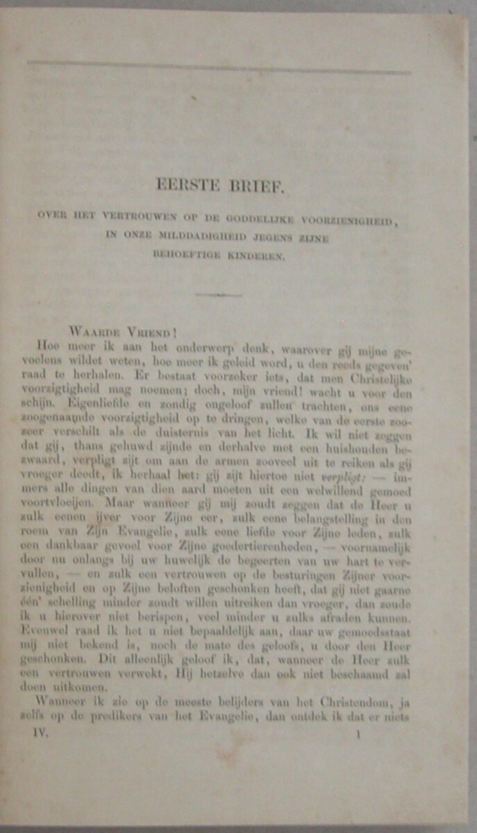 Omicron. Brieven over verschillende onderwerpen. Uit het Engelsch door M.J. Chevallier. WAARBIJ: Nalatenschap. Brieven aan onderscheidene personen en over verschillende onderwerpen, ten vervolge op de Cardiphonia en Omicron. Nieuwe Uitgave. - Afbeelding 5
