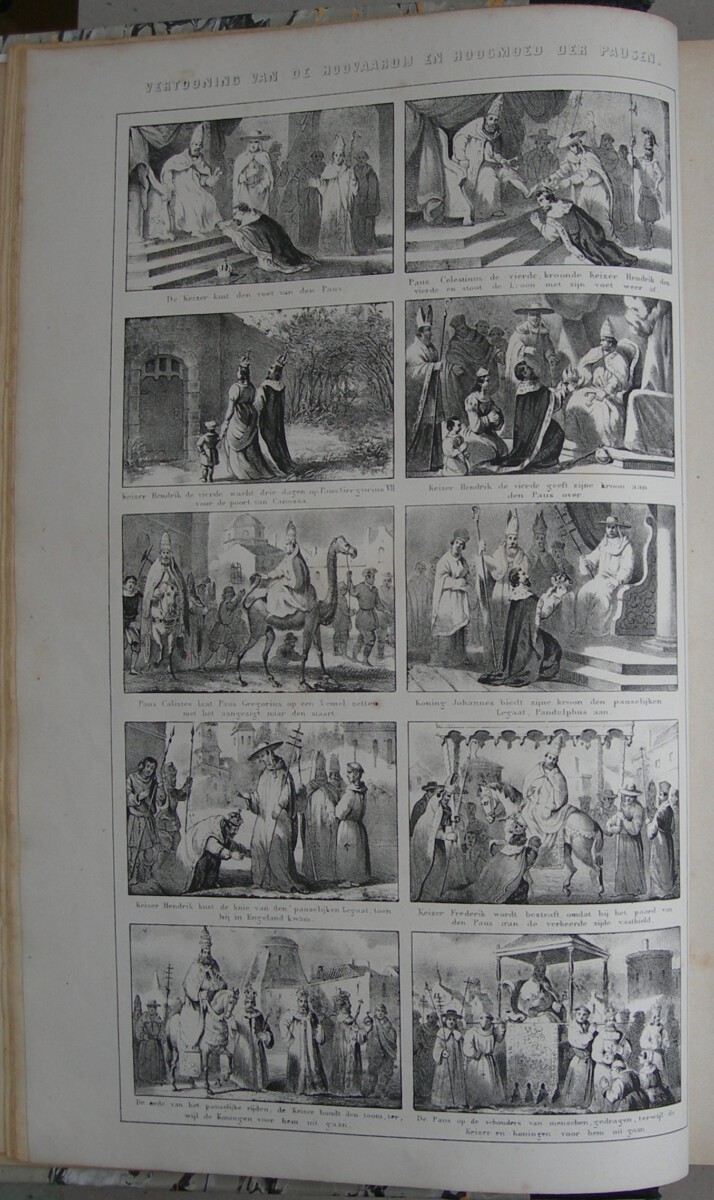Geschiedenis der martelaren, die om de getuigenis der Evangelische waarheid hun bloed gestort hebben; van Christus onzen Zaligmaker tot het jaar 1655; niet alleen in de Nederlanden maar ook in Frankrijk, Engeland, Schotland, Spanje, Italië, Duitschland, Amerika en andere landen. Benevens vele van hunne brieven en belijdenissen (...) Met platen. Nieuwe uitgave. - Afbeelding 3